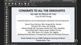 BHS Virtual Graduation 2020