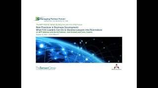 The MPF Webinar Series - \