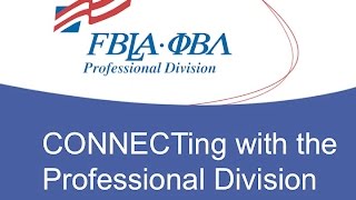 CONNECTing with the Professional Division (12-9-15)