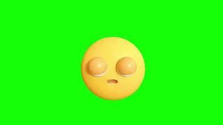 Unamused Face 3D Emoji Animation Green Screen | 4K | FREE TO USE