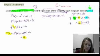 9: Finding Equation of the Tangent Line and Rate of Change Using Differentiation Techniques