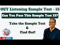 Edu Skills OET: Listening Sample Test -15(42 Questions) - Boost Your Score : OET Listening Made Easy