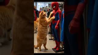 🧡🐱 Orange Cat's Exciting Unboxing: The Spider-Man Suit! 🕷️#OrangeCat#SpiderCat#SuperheroCat#Unboxing