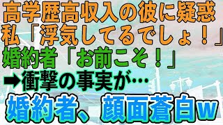 【スカッとする話】高学歴高収入の婚約者に浮気疑惑。婚約者「低学歴のくせに」私を見下し暴力→真実を知った私は反撃に出る…婚約者、顔面蒼白www