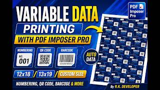 How to Do Variable Data Printing (VDP) | Numbering, QR Code, Barcode Setup