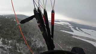 Paragliding 2025.01.15. - Sárisáp, havazás után