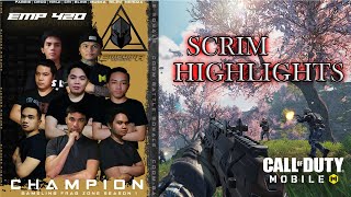 SCRIM HIGHLIGHTS EP.2 | FLYING BY GOD | NINJA CLASS PRO GAMEPLAY | EMP x 420 | Call of Duty Mobile