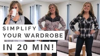 Trick to Simplify your Wardrobe in 20 min! | Minimalist Mom Life (2018)