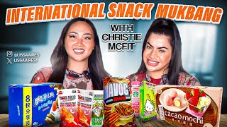 International Snack Mukbang 🌍 | Lissa Aires \u0026 Christie McFit Try Snacks From Around the World!\