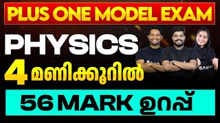 Plus One Model Exam Physics | 4 മണിക്കൂറിൽ 56  Mark ഉറപ്പ് | Eduport Plus One