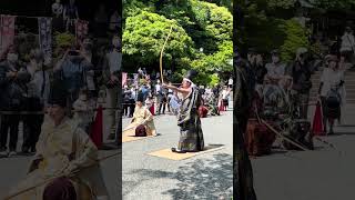 Samurai Kyudo art of archery in Kamakura Japan