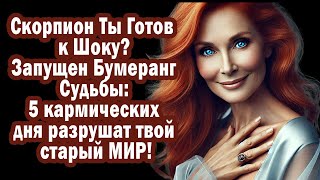 Скорпион ТВОЯ ЖИЗНЬ УЖЕ ПРЕДРЕШЕНА! Бумеранг Судьбы В ПУТИ – Ты Готов к Карме?