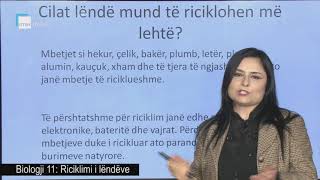 Biologji 11 - Riciklimi i lëndëve