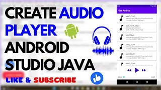 How to Create Audio Player in Android Studio | Java | Audio Player Part 2