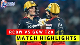 RCB vs GG 1st Match WPL 2025 Highlights | Women IPL Highlights 2025 | Cricket wpl 2025 highlights