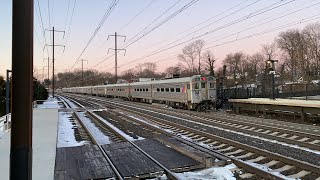 NJ Transit GE Arrow III Multiple Unit Trains @ Metropark Station (1/22/24)