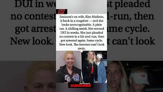 Eminem's ex-wife Kim Mathers arrested again for DUI. Her mugshot is haunting. 😶 #KimMathers #shorts