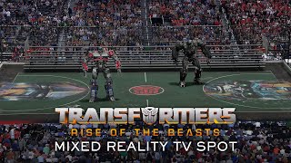 Transformers: Rise of the Beasts | Mixed Reality Live TV Spot | Optimus Prime and Primal