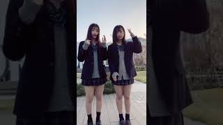 かわいいjk２人組が屋外でtiktok #Shorts