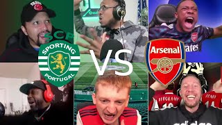 SPORTING 2-2 ARSENAL | FAN REACTION COMPILATION