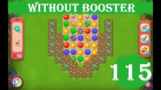 Gardenscapes Level 115 - [13 moves] [2023] [HD] solution of Level 115 Gardenscapes [No Boosters]