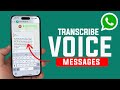 How to Transcribe Voice Message in WhatsApp