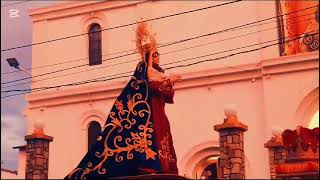 Salida del cortejo procesional de la V.I. de la Virgen Dolorosa CORONACIÓN Salcajá👑♥️