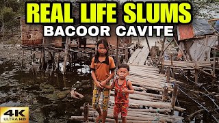 LIFE IN THE SLUMS of Bacoor Cavite Philippines | Slum Walk in Zapote V [4K]