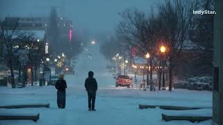 Indiana blanketed in snowstorm; see Bloomington and Goshen covered in snow