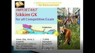 IMPORTANT SIKKIM GK FOR ALL COMPETITIVE EXAM OF SPSC