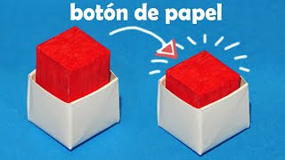 Cómo hacer un BOTÓN DE origami SIN PEGAMENTO | botón de juguete