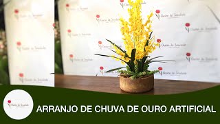 ARRANJO DE CHUVA DE OURO ARTIFICIAL || Inscreva-se no canal e compartilhe