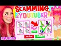 This YouTuber TRIED To SCAM ME in Adopt Me! SCAMMER Took My LEGENDARY PET! Roblox Adopt Me Scam