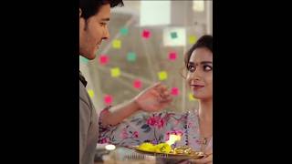 mahesh babu 💞 keerthy suresh 😘 cute 💓 love romantic felling status 😘 sarkaru Vaari Paata status