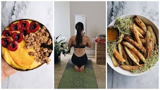 What I Eat In A Day + My Current Exercise Routine (VEGAN)