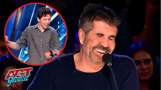 He's a Comedian But he can't TALK!! AGT 2023