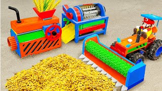 Top diy tractor creative wheat thresher machine technology | Bulldozer tractor | @TopDIYTractor-w4n