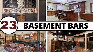 23 BEAUTIFUL Basement Bar Design Ideas