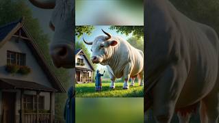 एक बूढी दादी के घर में एक बहुत बड़ा गाय होती है 😱 mind blowing creators #cow #cows #cowvideos