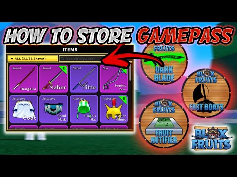 How to Store Gamepasses and Permanent Fruits *FULL GUIDE* (Blox Fruits) Roblox