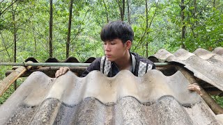 Ly Van Chieu built a shelter in the forest.