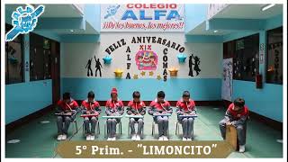 Número artístico de 5° de primaria por el 19 aniversario del colegio ALFA COMAS