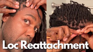 LOC REATTACHMENT | How I Fix or Reattach My Locs with an Undercut