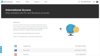 International Access with UberConference