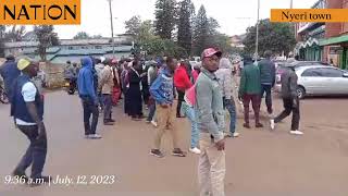 PSV operators protest in Nyeri town