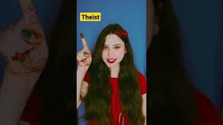 Difference between Theist \u0026 Atheist | Vocab | #english #trending #explorepage #education #explore