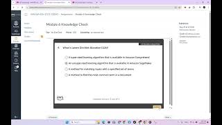 Module 6 Knowledge Check | Introducing Topic Modeling