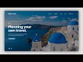 Travel Website Design Using HTML And CSS Step by Step Tutorial  | Travel Website Design