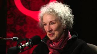 Author provocateur Margaret Atwood in Studio Q