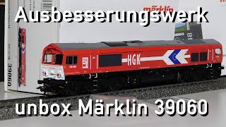 Ausbesserungswerk H0 Märklin unbox 39060 Class 66 HGK Neuheit 2021 1266 069-4